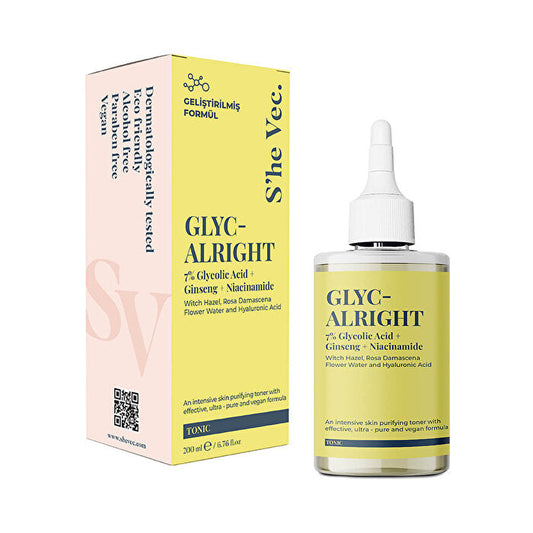 Glyc-Alright Pore Tightening Toner 200ML - For All Skin Types | S'he Vec. by Beauty Care Bag