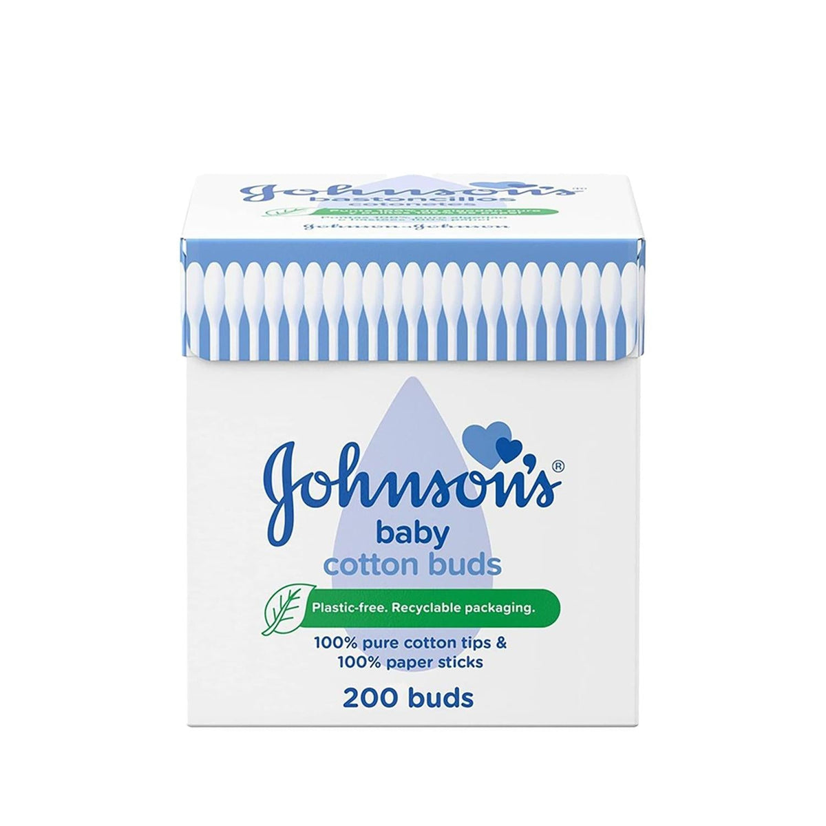 Johnson's Baby Cotton Swabs - 200 Count, Gentle Ear Cleaning for Infants by Beauty Care Bag