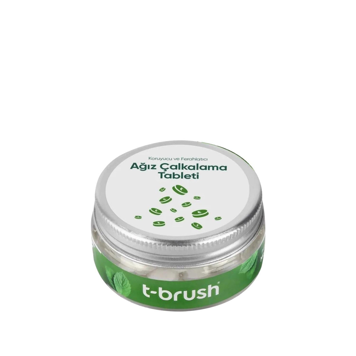 T-Brush Mint Fluoride-Free Mouthwash Tablets 75 Count by Beauty Care Bag