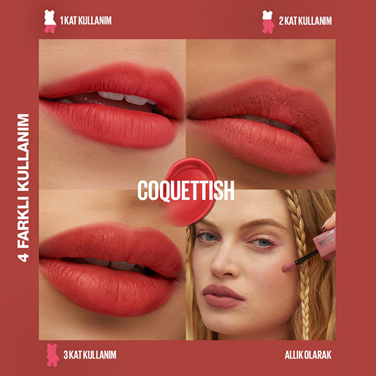 Maybelline Super Stay Teddy Tint: Long-Lasting Liquid Matte Lip & Cheek Stain - Buildable Color, All-Day Wear by Beauty Care Bag