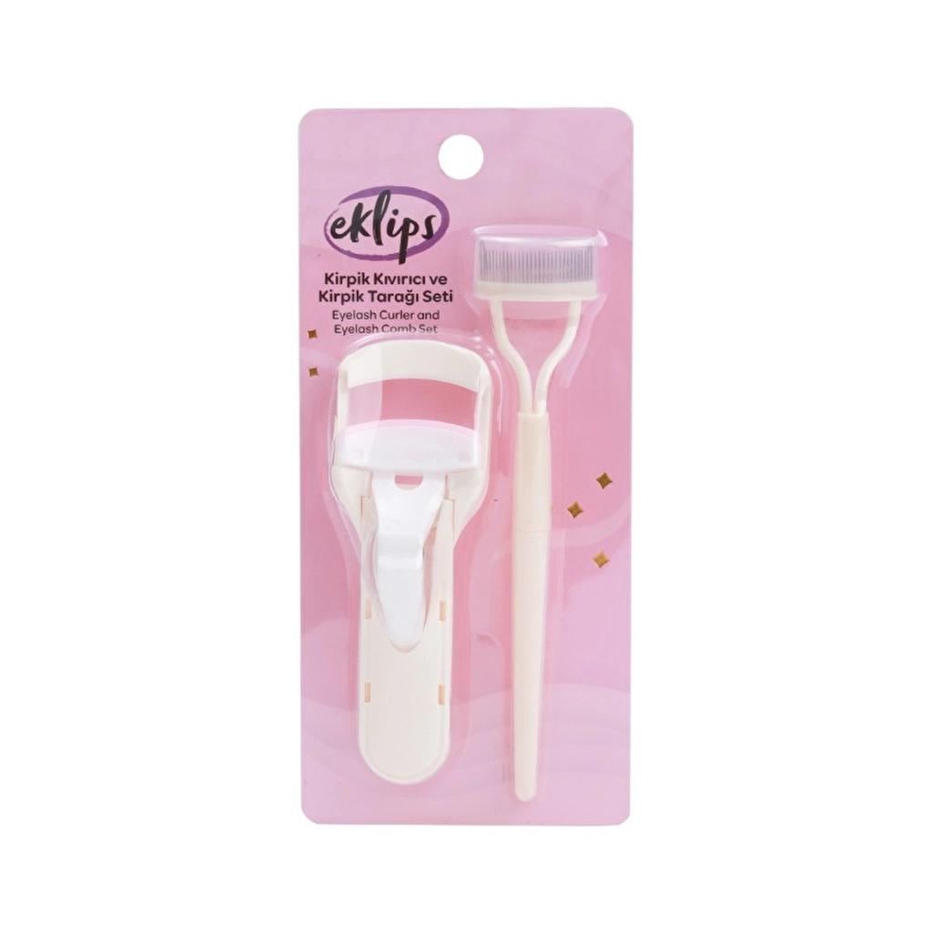 Eklips Eyelash Curler & Comb Set for Perfect Lash Definition by Beauty Care Bag