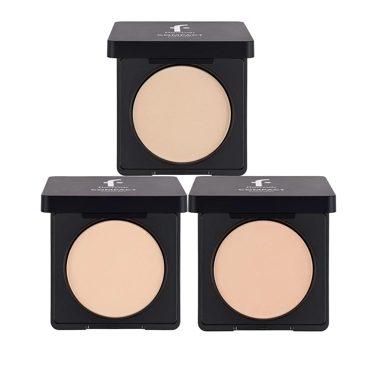 Flormar Compact Powder - High Pigment, Semi-Matte Finish, Portable Makeup for Matte Look Enthusiasts by Beauty Care Bag
