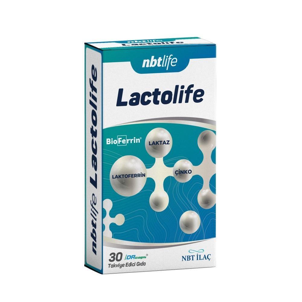 NBTLife Lactolife: Lactoferrin 200mg, Lactase Enzyme & Zinc Supplement for Lactose Intolerance & Digestive Health - 30 Capsules by Beauty Care Bag