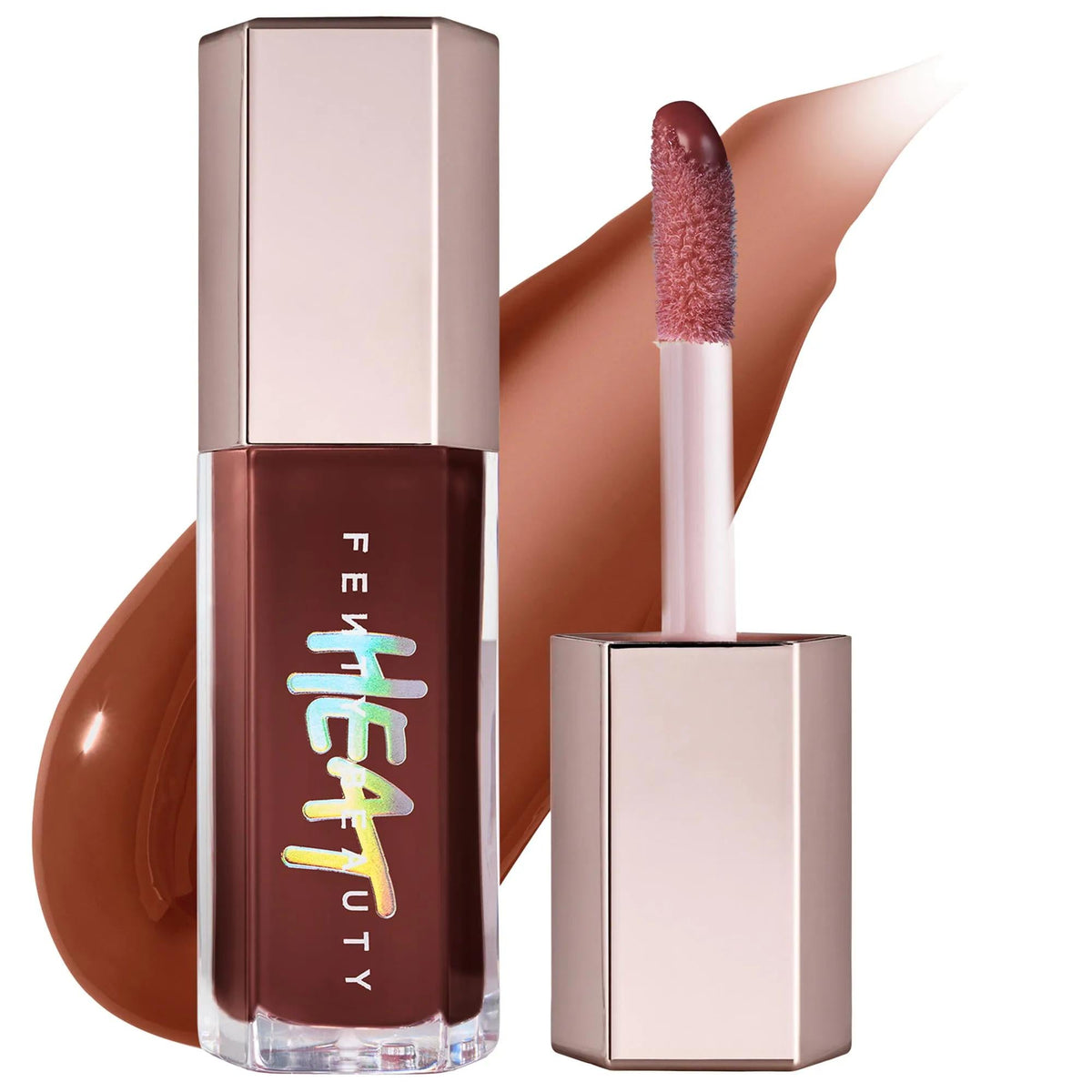 Fenty Beauty Gloss Bomb Heat: Lip Plumper & Luminizer - Fuller Lips, High Shine, & Subtle Tint with Shea Butter & Vitamin E by Beauty Care Bag