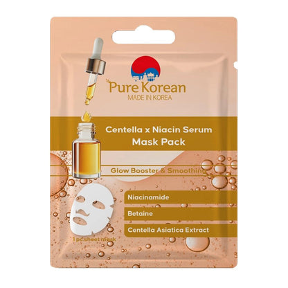 Pure Korean Centella & Niacin Serum Sheet Mask by Beauty Care Bag