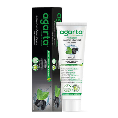 Agarta natural fluoride-free charcoal toothpaste, 100ml