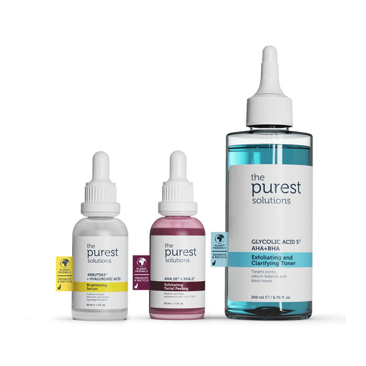 The Purest Solutions Skin Care Set - Stain Prevention, Brightening & Pore Tightening for Hyperpigmentation by Beauty Care Bag