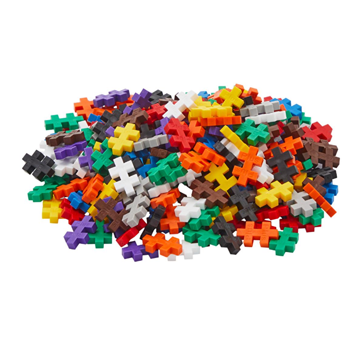 Plus Plus Construction Toy Basic Mix 240 Piece Set - Creative Building Blocks Made in Denmark by Beauty Care Bag