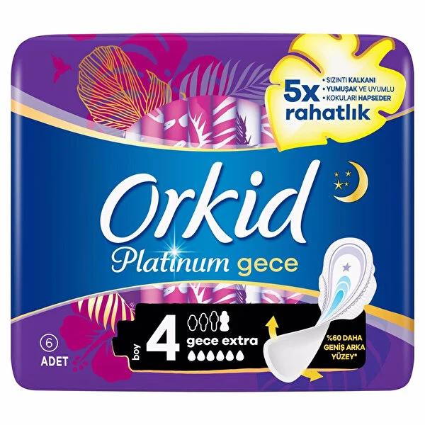 Orkid Hygienic Pads Platinum Gece Extra - Advanced Protection & Comfort for Women by Beauty Care Bag