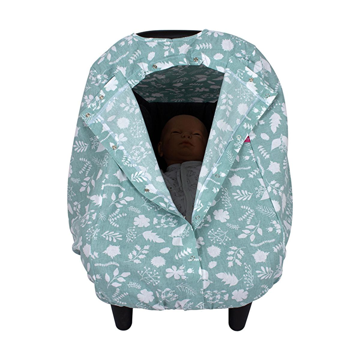 Sevi Bebe Baby Carrier Cover - Soft Cotton, Breathable, Sun & Insect Protection - Universal Fit by Beauty Care Bag
