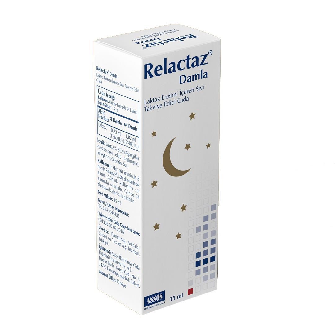Relactaz: Lactase Enzyme Drops for Infants & Adults - Dairy Digestion Aid, Colic & Lactose Intolerance Relief - 15ml Easy-Dose Liquid Supplement by Beauty Care Bag