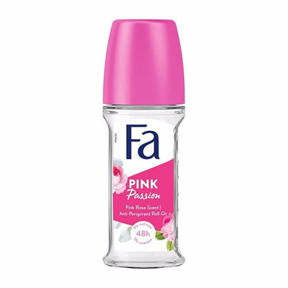 Fa Pink Passion Women's Deodorant Roll-On - Long Lasting Freshness, Anti White Stain, Floral FragranceDeodorantTorqelo.com