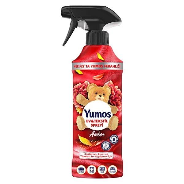Yumo_ Amber Home & Fabric Refreshing Spray: Eliminate Odors & Freshen Textiles with Long-Lasting Amber Scent. Alcohol & Water-Based, Dermatologically Tested by Beauty Care Bag