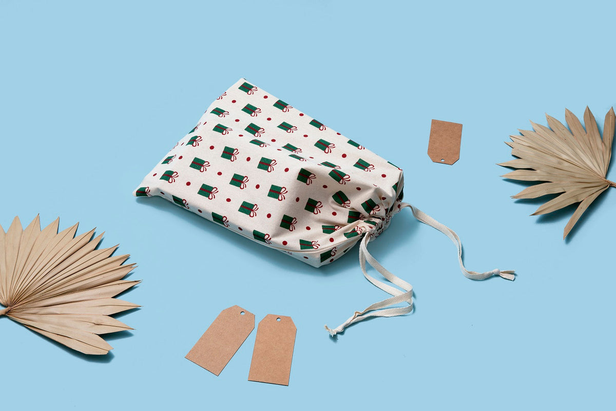 Cloth Gift Bags - Set of 4 by Organic Cotton Mart