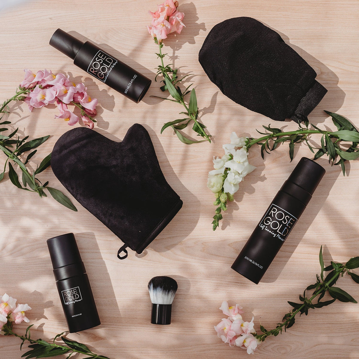 Rose Gold Sunless Face & Body Self Tanning Bundle