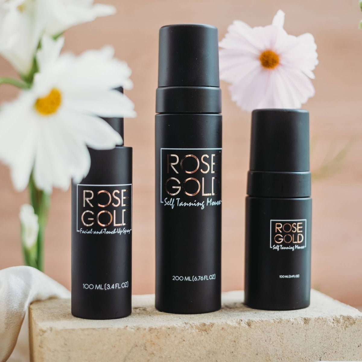 Rose Gold Sunless Face & Body Self Tanning Bundle, image 3