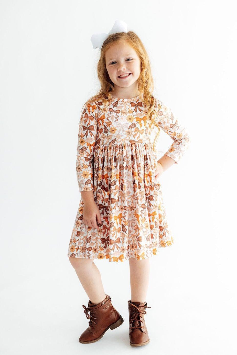 Fall Harvest L/S Pocket Twirl DressTwirl Dress - L/S - PocketTorqelo.com