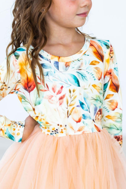 Fall Watercolors L/S Tutu DressTutu Dress L/STorqelo.com