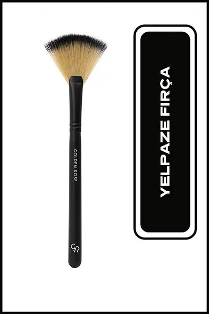 Golden Rose Fan Brush for Flawless Highlighting 1 Pc by Beauty Care Bag
