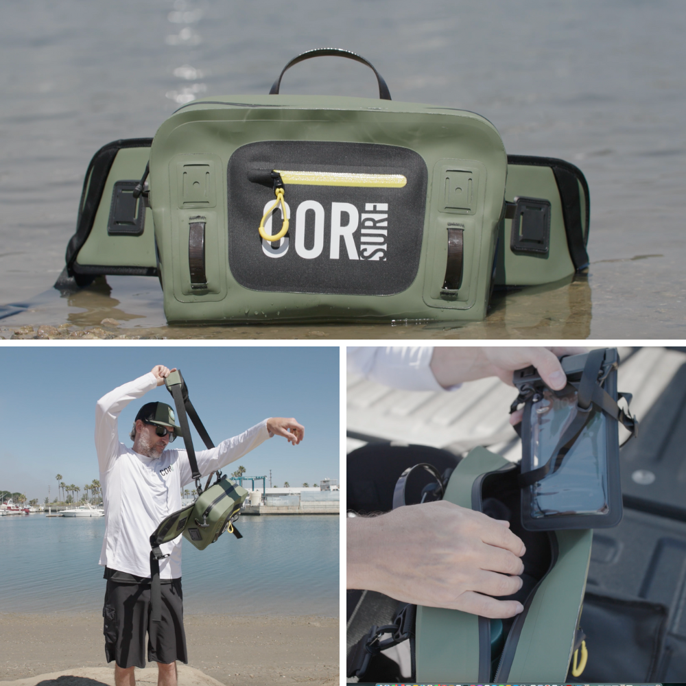 Molokai Waterproof Lumbar Pack - 8L (Free IPX8 Cell Phone Case) by COR Surf