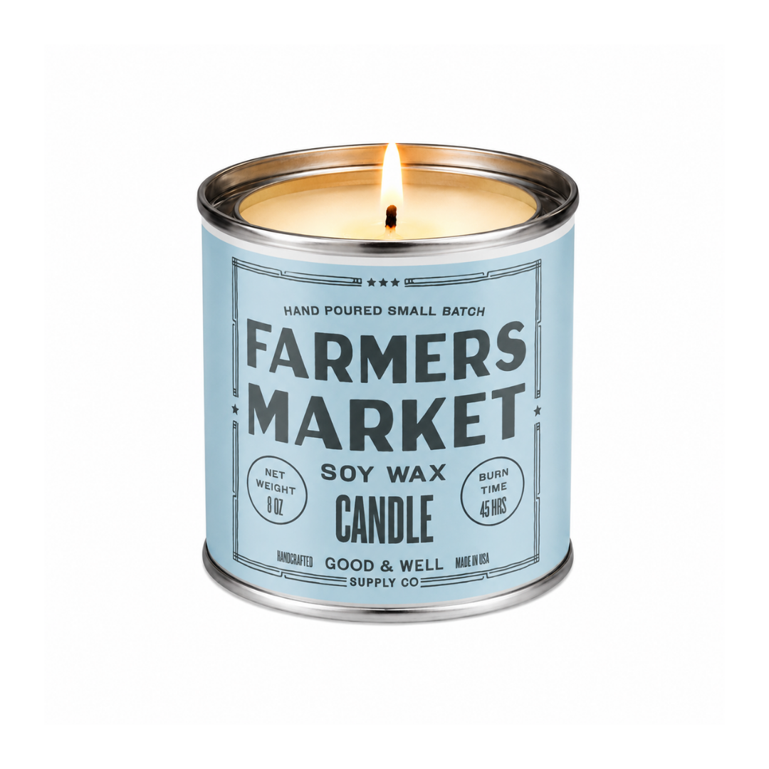 Farmers Market Soy Candle by Good & Well Supply Co.