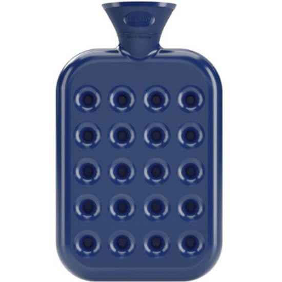 Fashy Hot Water Bottle Honeycomb Navy Blue 2LHomeTorqelo.com