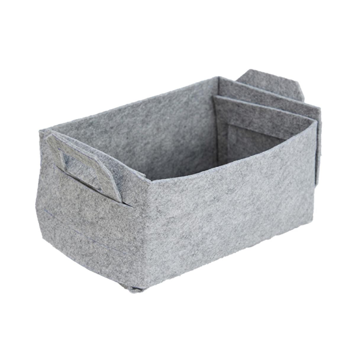 Coco Clementine Felt Storage Organizer Basket - Modern Home Organization Solution by Beauty Care Bag