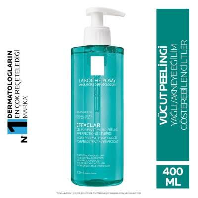 La Roche-Posay Effaclar Micro-Peeling Facial Cleanser - 400ml - Acne Treatment, Gentle Exfoliation for Smoother Skin by Beauty Care Bag