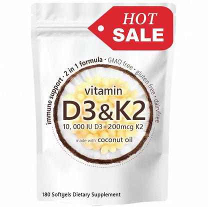 Vitamin D3 K2 Supplement Softgels by KARONDA RENE LEWIS