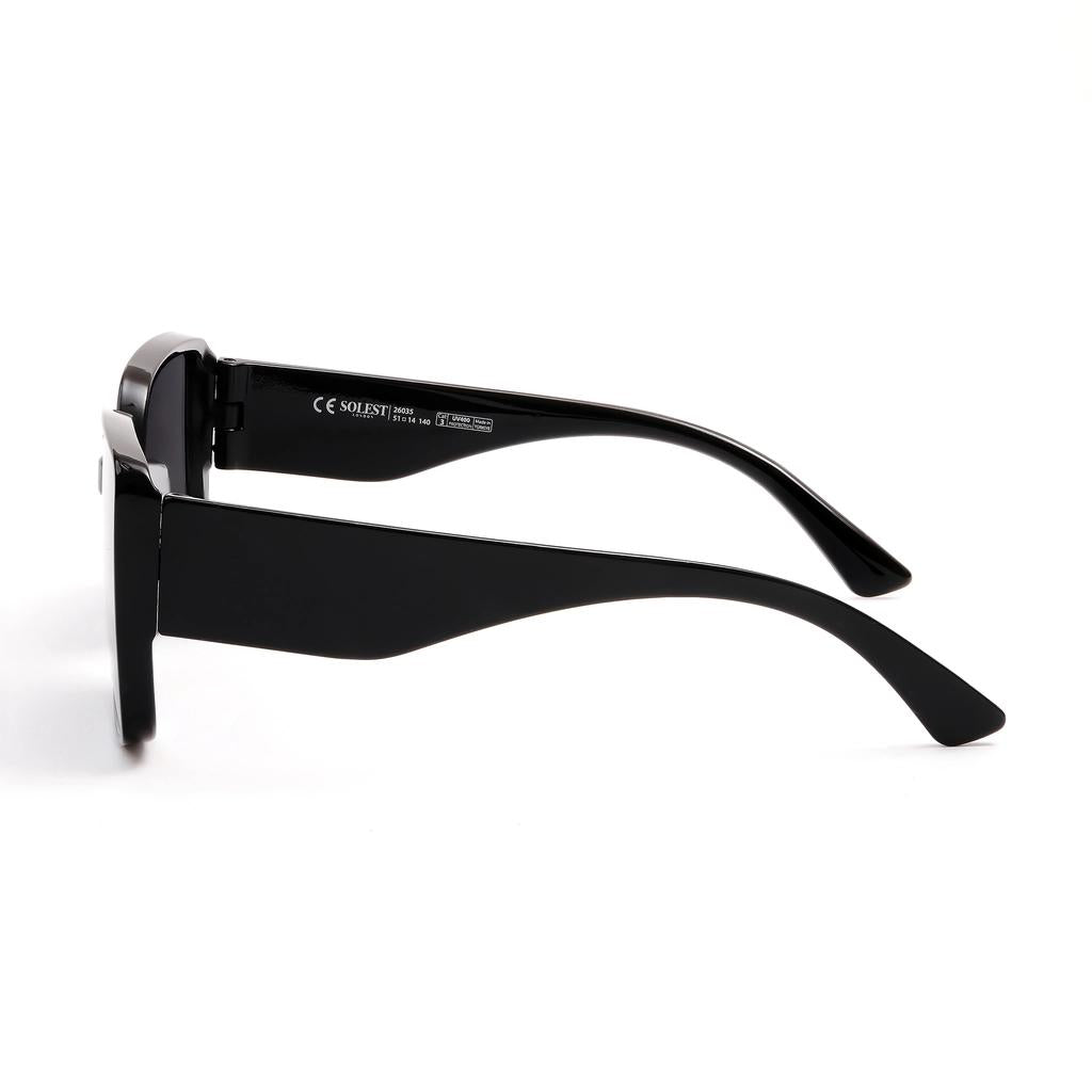 Solest London Black Women's Sunglasses with UV Protection by Beauty Care Bag