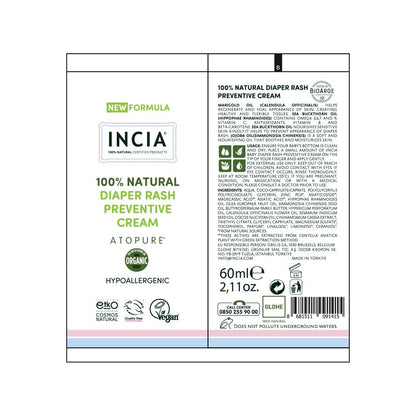 Incia Natural Baby Diaper Gel Cream for Sensitive Skin 60 ml by Beauty Care Bag