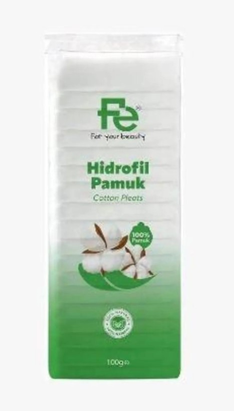 Fe Pure Hydrophilic Cotton Pleat for Cleansing 100g by Beauty Care Bag