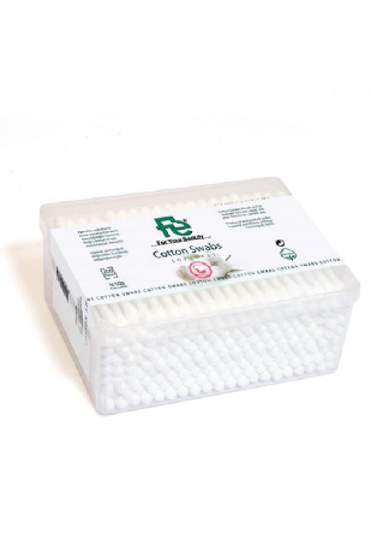 Fe Cotton Swabs with Natural Cotton Tips 200 Count by Beauty Care Bag
