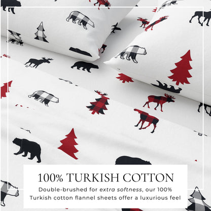Great Bay Home Boulder Turkish cotton flannel sheet set, view 8