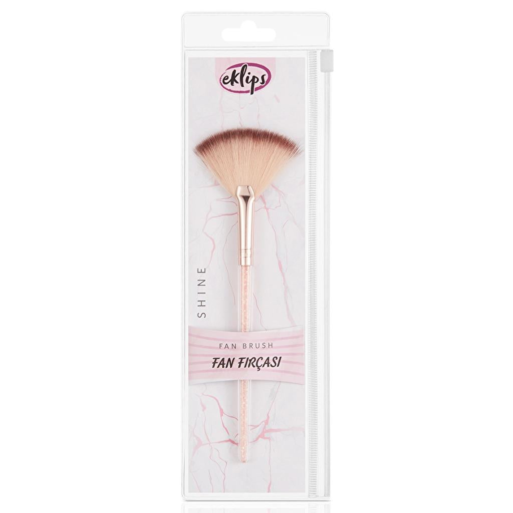Eklips Pro Shine Fan Brush for Highlighting by Beauty Care Bag