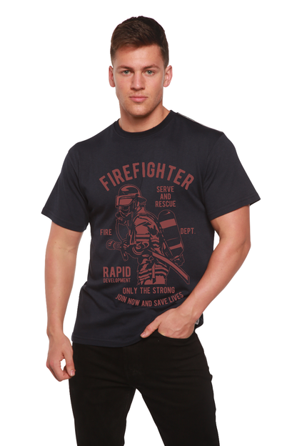 Firefighter Dept men's bamboo graphic T-shirt – view 9
