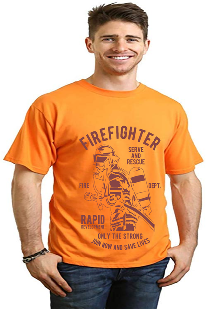 Firefighter Dept men's bamboo graphic T-shirt – view 10