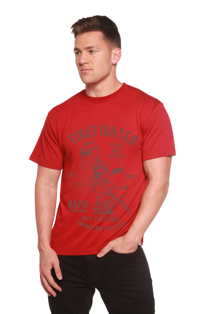 Firefighter Dept men's bamboo graphic T-shirt – view 11