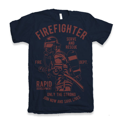 Firefighter Dept men's bamboo graphic T-shirt – view 2
