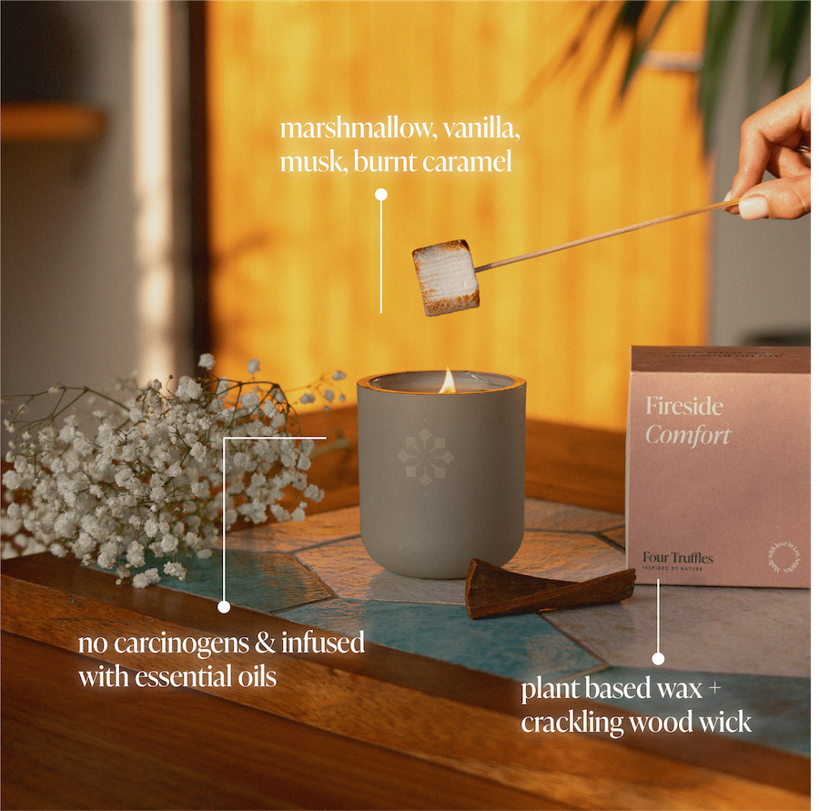 Fireside Comfort Candle by Four Truffles