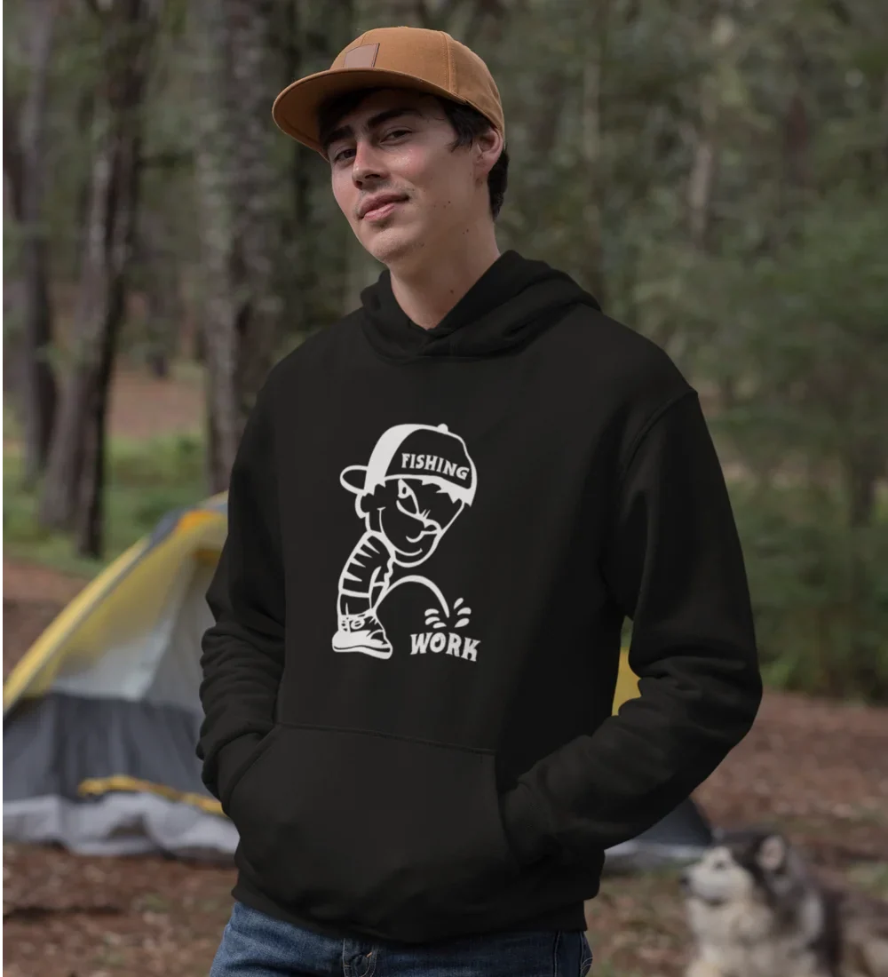Fishing And Work Unisex Hoodie by Outdoorzees