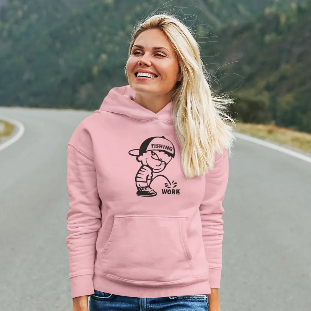Fishing And Work Unisex Hoodie by Outdoorzees