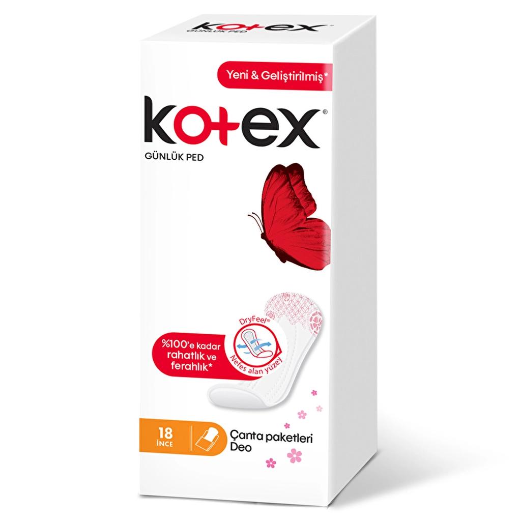 Kotex Slim Daily Liners Deodorized 18-Pack by Beauty Care Bag
