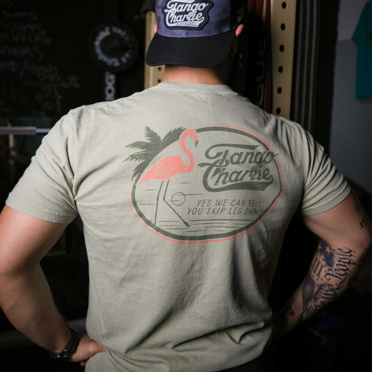 Flamingo Legs - Premium Tee by Tango Charlie Apparel
