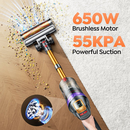 【Flash Sale】Buture VC90 Cordless Stick Vacuum Cleaner | 650W 55KPAVacuum CleanerTorqelo.com