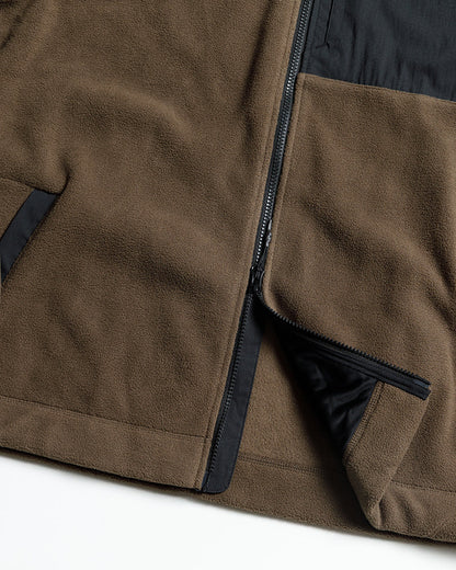 Bruin Fleece Zip Up- Major Brown by Off The Grid Surplus