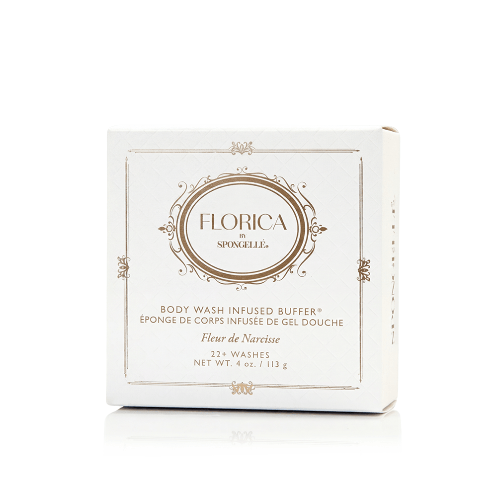 Fleur de Narcisse Body Buffer | FloricaBody Wash Infused BufferTorqelo.com