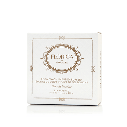 Fleur de Narcisse Body Buffer | FloricaBody Wash Infused BufferTorqelo.com