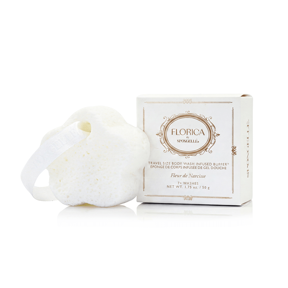 Fleur de Narcisse Spongette | FloricaBody Wash Infused BufferTorqelo.com
