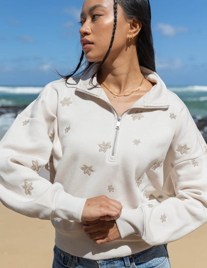 Floral Women's Half-ZipJacketTorqelo.com